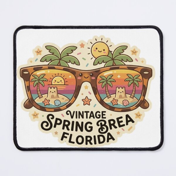Item preview, Vintage Spring Break Florida - Retro Sunset Sunglasses designed and sold by Wear Sculpt.