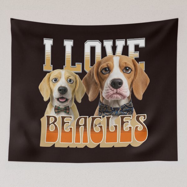 Item preview, I Love Beagles designed and sold by PhatFelix.