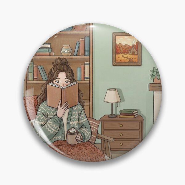Item preview, Cozy Book Lover Aesthetic Girl!!! - Cozy Girl Book Lover - Girl reading in her cozy reading nook - A cozy paradise for book lovers designed and sold by SoffyLee586.
