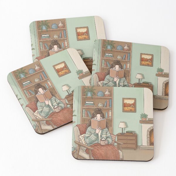 Item preview, Cozy Book Lover Aesthetic Girl!!! - Cozy Girl Book Lover - Girl reading in her cozy reading nook - A cozy paradise for book lovers designed and sold by SoffyLee586.