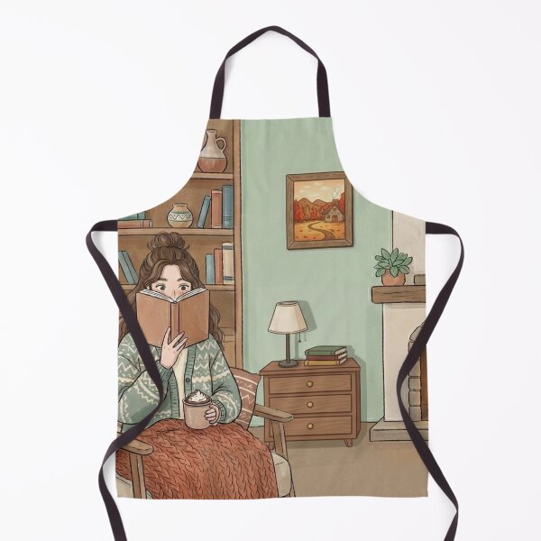 Item preview, Cozy Book Lover Aesthetic Girl!!! - Cozy Girl Book Lover - Girl reading in her cozy reading nook - A cozy paradise for book lovers designed and sold by SoffyLee586.