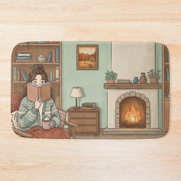 Item preview, Cozy Book Lover Aesthetic Girl!!! - Cozy Girl Book Lover - Girl reading in her cozy reading nook - A cozy paradise for book lovers designed and sold by SoffyLee586.