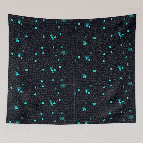 Item preview, Black and turquoise digital mosaic designed and sold by Magic--nell.