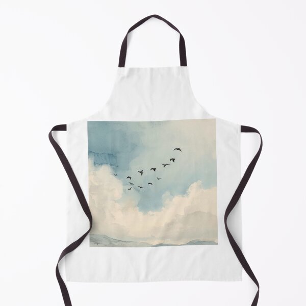 Item preview, Flying Birds in Soft Sky designed and sold by TinyWarmThing.