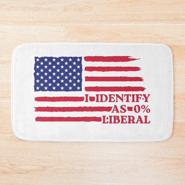 Item preview, I Identify As 0 Percent Liberal Flag designed and sold by Dondonmart.