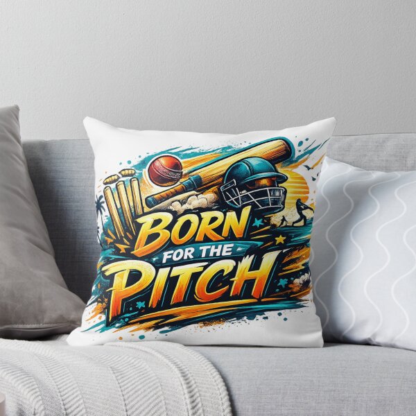 Item preview, Born for the Pitch – Cricket Lover Streetwear Design | Gen Z Sports Graphic Tee designed and sold by warlistop.