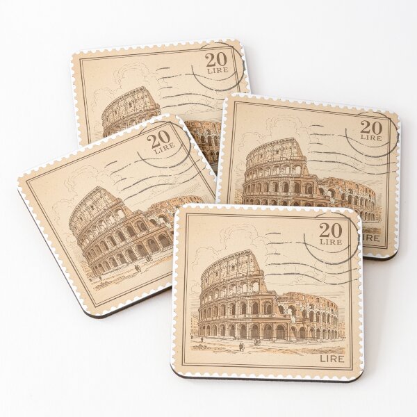 Item preview, The Colosseum Vintage Postage Stamp designed and sold by bloom-moon.