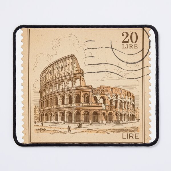 Item preview, The Colosseum Vintage Postage Stamp designed and sold by bloom-moon.