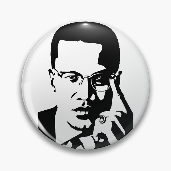 Item preview, Malcolm X in White designed and sold by Wahyu Aji Sadewa.