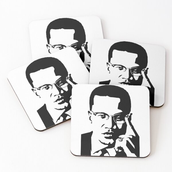 Item preview, Malcolm X in White designed and sold by Wahyu Aji Sadewa.