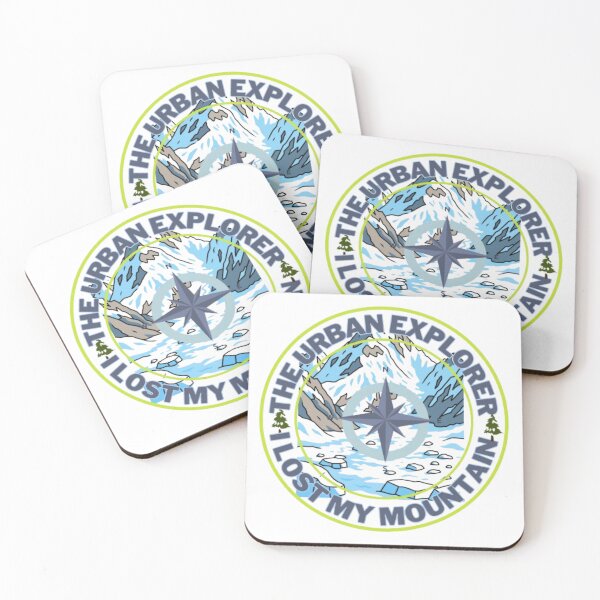 Item preview, The Urban Explorer - 'I Lost My Mountain' Compass Badge Design designed and sold by The Urban Explorer.