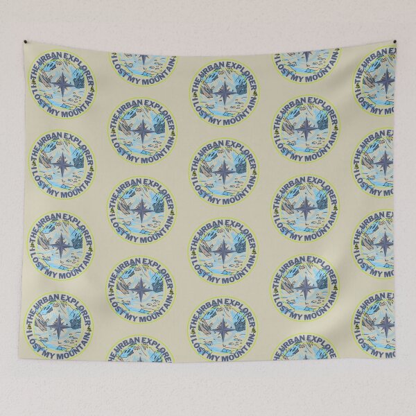 Item preview, The Urban Explorer - 'I Lost My Mountain' Compass Badge Design designed and sold by The Urban Explorer.