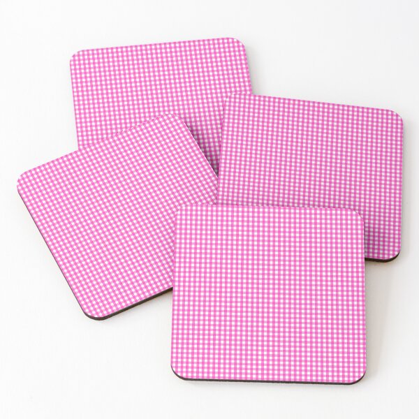 Item preview, Pink and White Gingham Pattern designed and sold by Shapes-Mania.