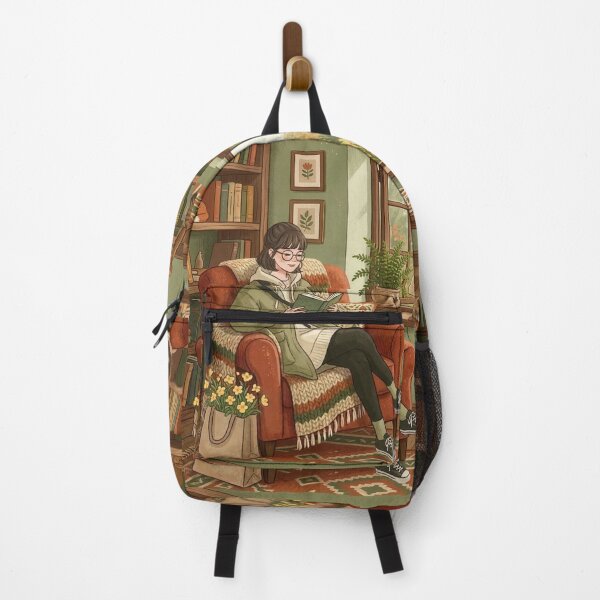 Item preview, Cozy Book Lover Aesthetic Girl!!! - Cozy Girl Book Lover - Girl reading in her cozy reading nook - A cozy paradise for book lovers designed and sold by SoffyLee586.