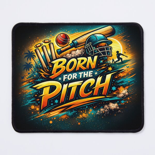 Item preview, Born for the Pitch – Bold Cricket Fan Art | Cool Sports Aesthetic Design designed and sold by warlistop.