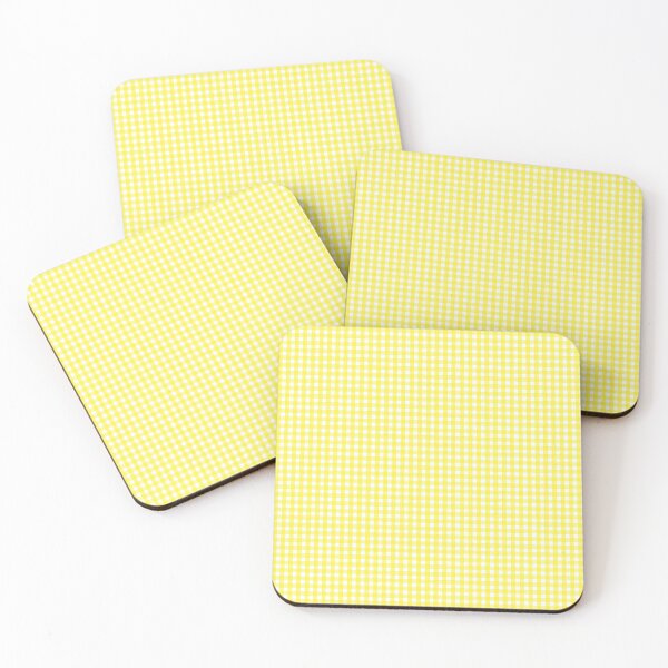 Item preview, Yellow and White Gingham Pattern designed and sold by Shapes-Mania.