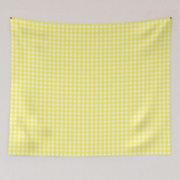 Item preview, Yellow and White Gingham Pattern designed and sold by Shapes-Mania.