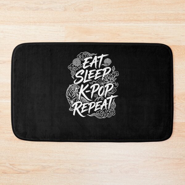 Item preview, Eat Sleep K-Pop Repeat Korean Music Fan designed and sold by snowry.
