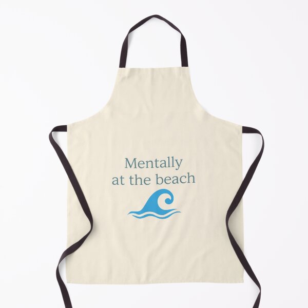 Item preview, Mentally at the Beach Minimalist Wave Design designed and sold by PunchlinePress.