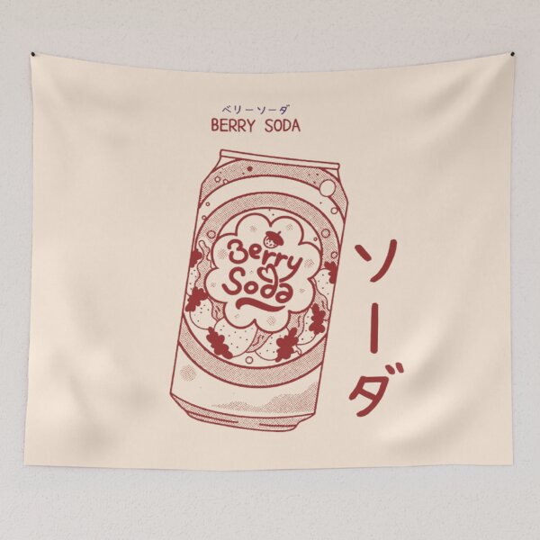 Item preview, Berry Soda: Retro Japanese Soft Drink designed and sold by Muladhara-Mora.