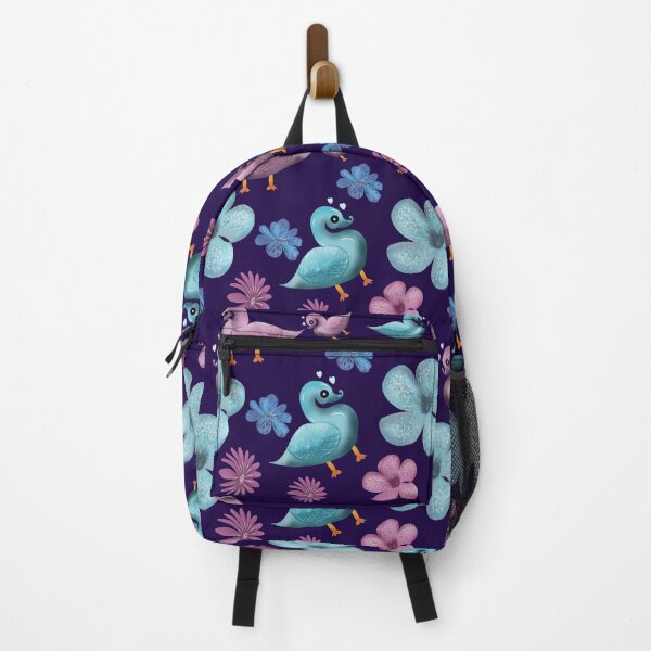 Item preview, Cute Duck Floral Pattern Aesthetic Pastel Kawaii Birds Seamless Cottagecore Design designed and sold by HopeAndHustle.