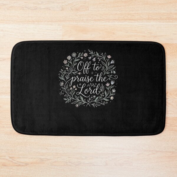 Item preview, Off to Praise the Lord Christian Floral Wreath designed and sold by snowry.