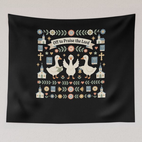 Item preview, Christian Geese Off to Praise the Lord designed and sold by snowry.