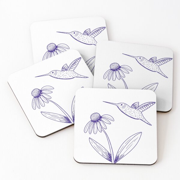 Item preview, Hummingbird and Coneflower designed and sold by lovelypatterns.