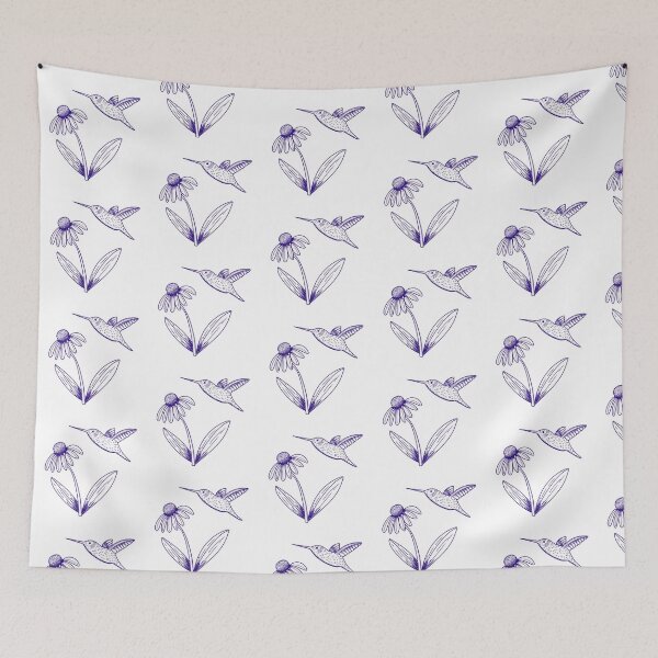 Item preview, Hummingbird and Coneflower designed and sold by lovelypatterns.