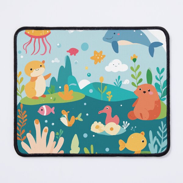 Item preview, Kawaii Sea Friends Underwater Ocean Panorama designed and sold by BestChoiceService.