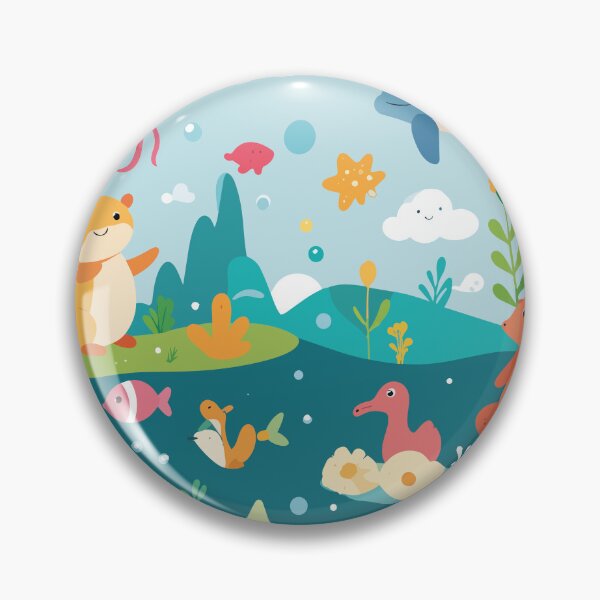Item preview, Kawaii Sea Friends Underwater Ocean Panorama designed and sold by BestChoiceService.