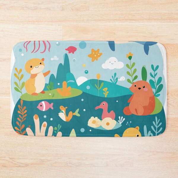 Item preview, Kawaii Sea Friends Underwater Ocean Panorama designed and sold by BestChoiceService.