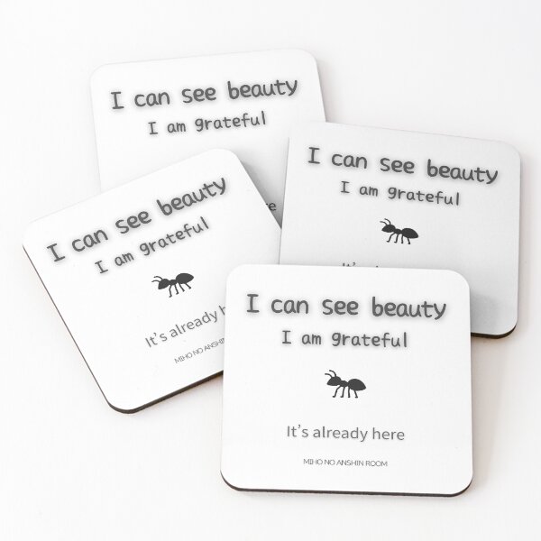 Item preview, Seeing Beauty Gratitude Quote designed and sold by miho-anshin.