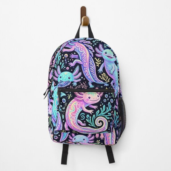 Item preview, Cute Cartoon Neon Pastel Axolotl Pattern designed and sold by BeJolley.