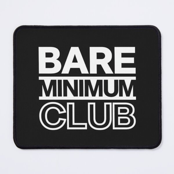 Item preview, Bare Minimum Club Minimalist Typography Design designed and sold by PunchlinePress.