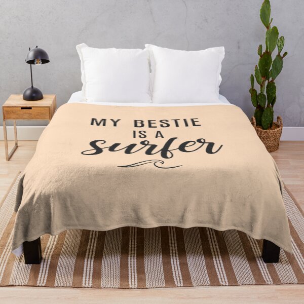 Item preview, My Bestie Is a Surfer – Surf Friendship Typography Design designed and sold by Sea Gem.