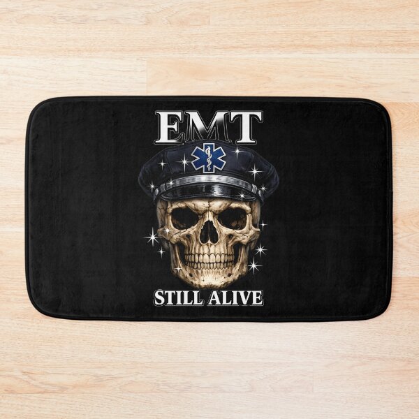 Item preview, EMT Still Alive Skull Emergency Medical Technician Dark Humor EMS Paramedic Design designed and sold by ClinicalHubs.