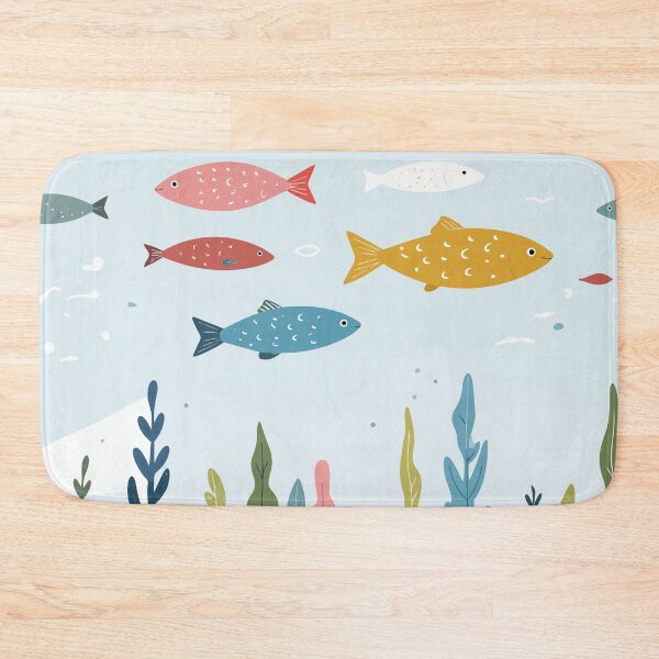 Item preview, Cute Seamless Fish Parade Underwater Pattern designed and sold by BestChoiceService.