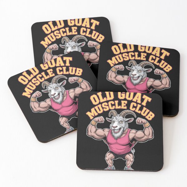 Item preview, Old Goat Muscle Club – Funny Gym Goat Bodybuilder T-Shirt designed and sold by Dazeville Studio1541 .