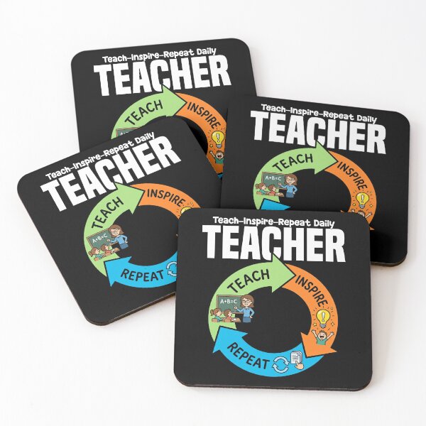 Item preview, TEACHER - TEACH INSPIRE REPEAT DAILY designed and sold by KEF Custom.
