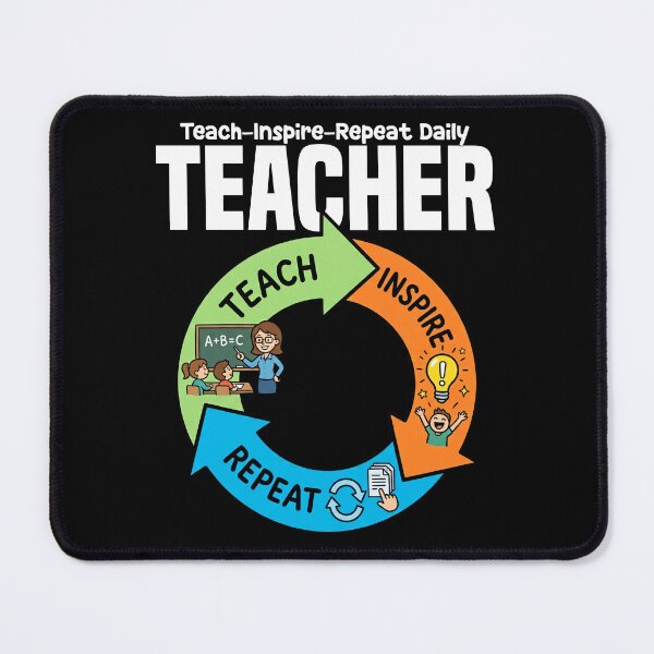 Item preview, TEACHER - TEACH INSPIRE REPEAT DAILY designed and sold by KEF Custom.