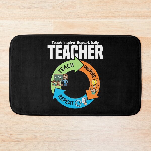 Item preview, TEACHER - TEACH INSPIRE REPEAT DAILY designed and sold by KEF Custom.
