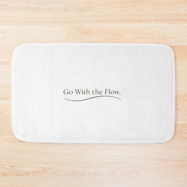 Item preview, Go With The Flow Minimalist Typography Design designed and sold by PunchlinePress.