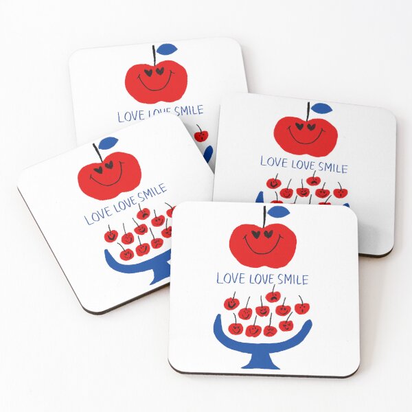 Item preview, Love Love Smile Apple and Cherry Characters designed and sold by torufukuda.