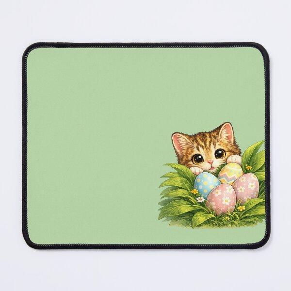 Item preview, cat finding Easter eggs designed and sold by PasoaPaso2025.