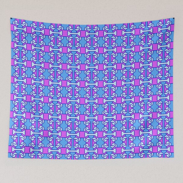Item preview, Pink blue mosaic designed and sold by Ameliatra Design.