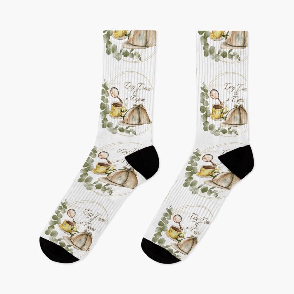 Item preview, Cozy Crimes and a Cuppa - British Mystery Lover Design designed and sold by TheBullishRhino.