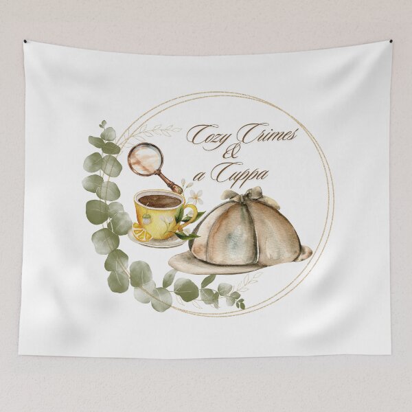 Item preview, Cozy Crimes and a Cuppa - British Mystery Lover Design designed and sold by TheBullishRhino.