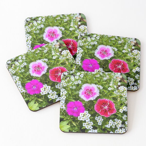 Item preview, Pink Dianthus and White Alyssum – Garden Floral designed and sold by Be Captured by Brittany Emma.