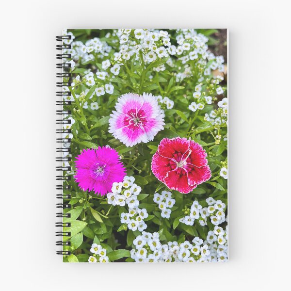 Item preview, Pink Dianthus and White Alyssum – Garden Floral designed and sold by Be Captured by Brittany Emma.